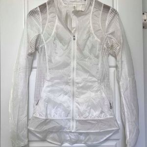 Lululemon zip-up jacket, rain gear